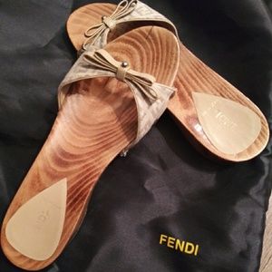 Fendi Wooden Sandals